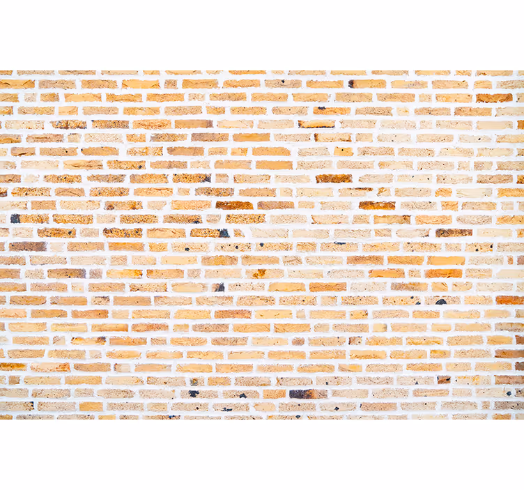 Behang baksteen licht horizontaal patroon - TenStickers