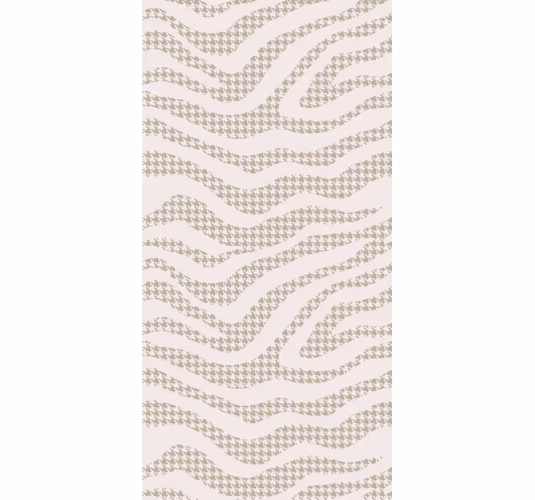 Behang woonkamer abstract golfpatroon - TenStickers