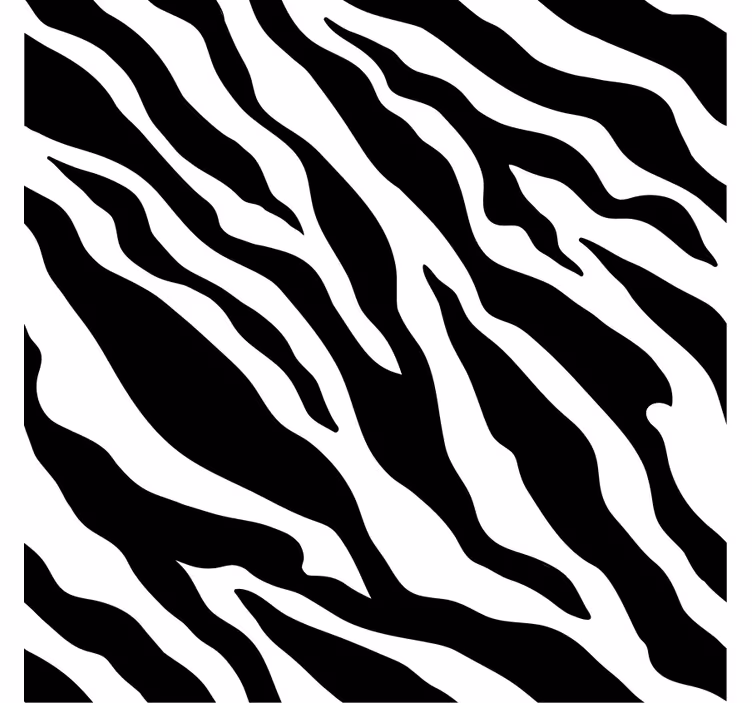 Sierlijk behang met zebrapatroon - TenStickers
