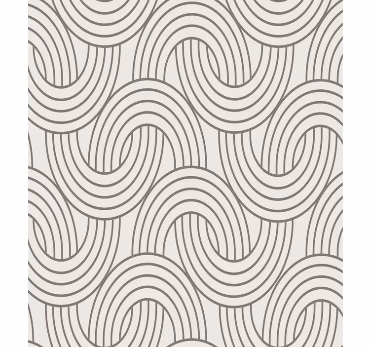 Behang woonkamer art deco illusiepatroon - TenStickers