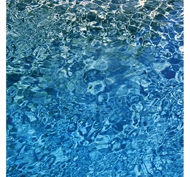 Behang andere patronen blauwe realistische water - TenStickers
