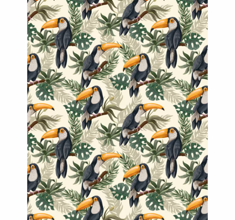 Behang dieren jungle toekans - TenStickers