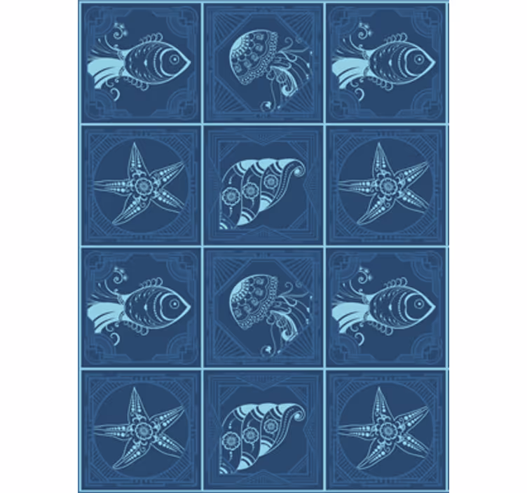 Behang dieren met sierlijk zeeleven - TenStickers