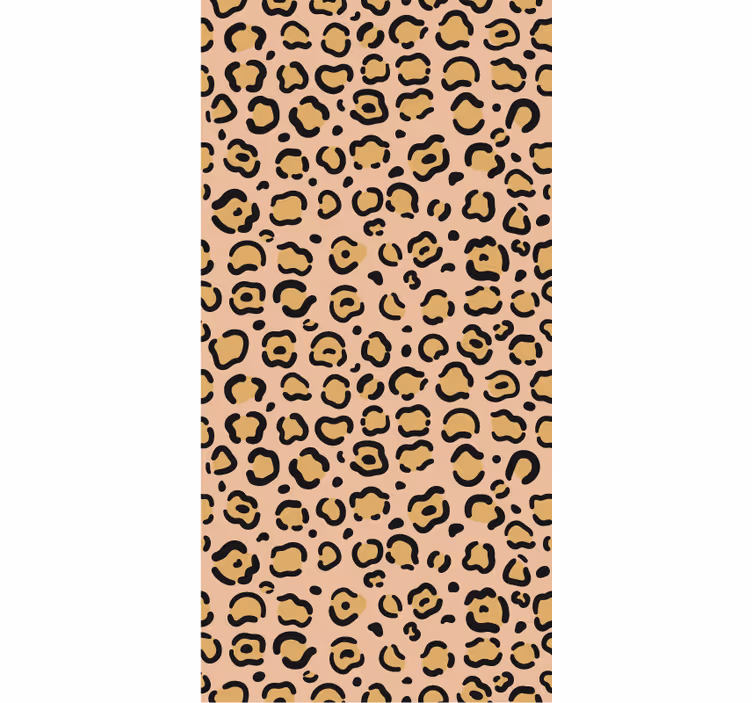 Behangpapier slaapkamer met pastel kleuren luipaardprint - TenStickers