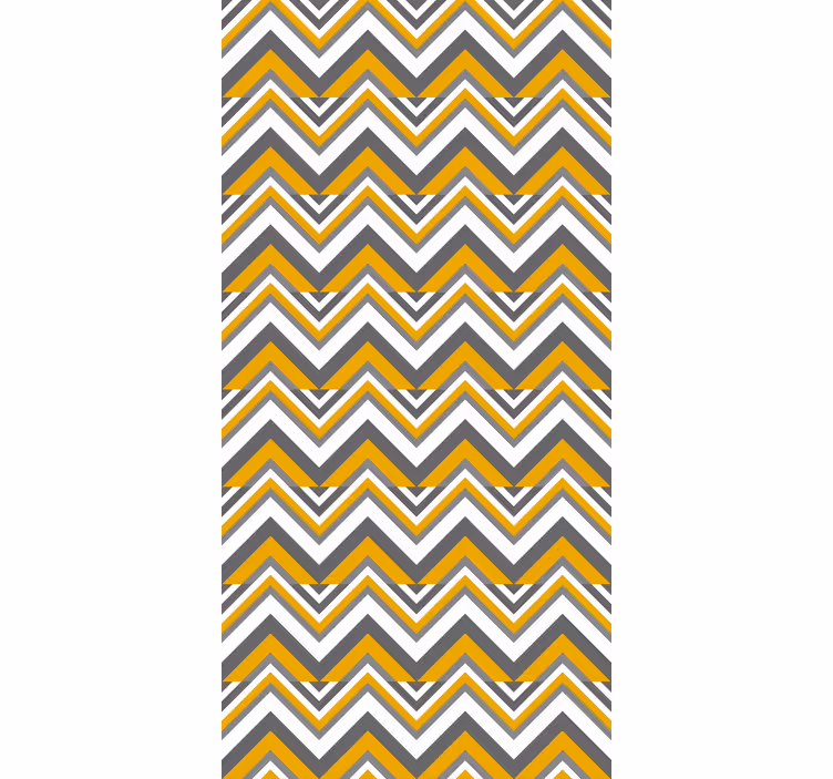 Slaapkamer behang met chevron stijl bedekking - TenStickers