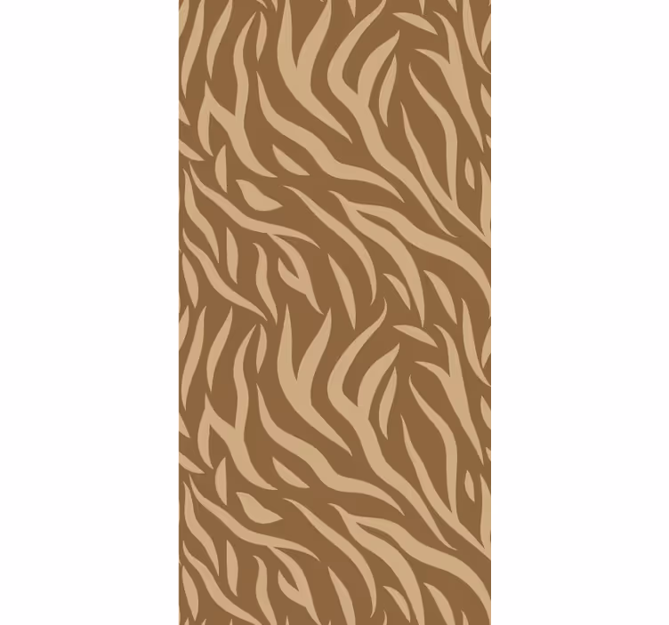 Behang print bruin en beige tijger huid patroon - TenStickers