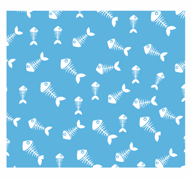 Behang dieren met visgraatmotief - TenStickers