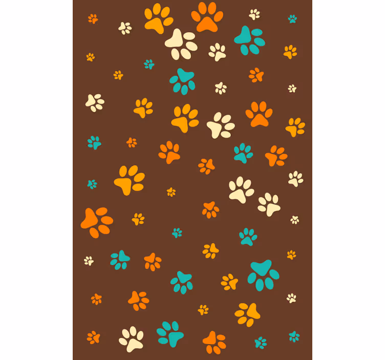 Behang dieren hondenpoot - TenStickers