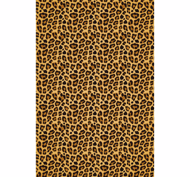 Behang dieren luipaardprint accent - TenStickers