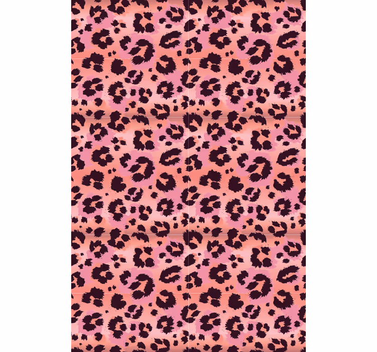 Behang dieren roze luipaard - TenStickers