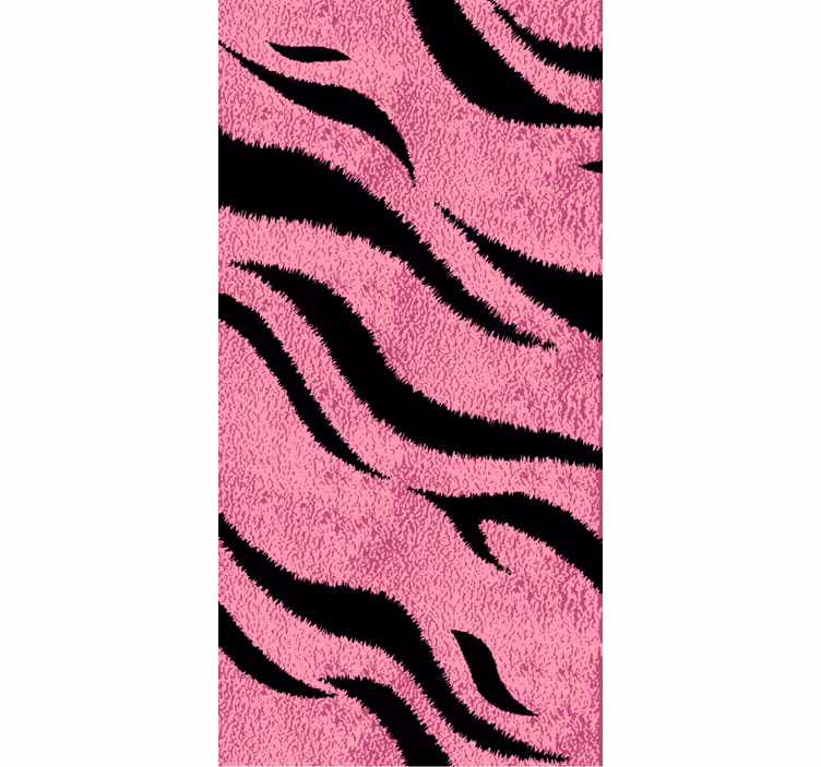 Behang dieren roze tijgerprint - TenStickers