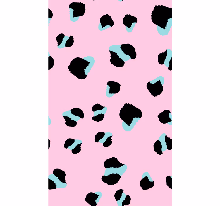 Behang dieren roze luipaard - TenStickers