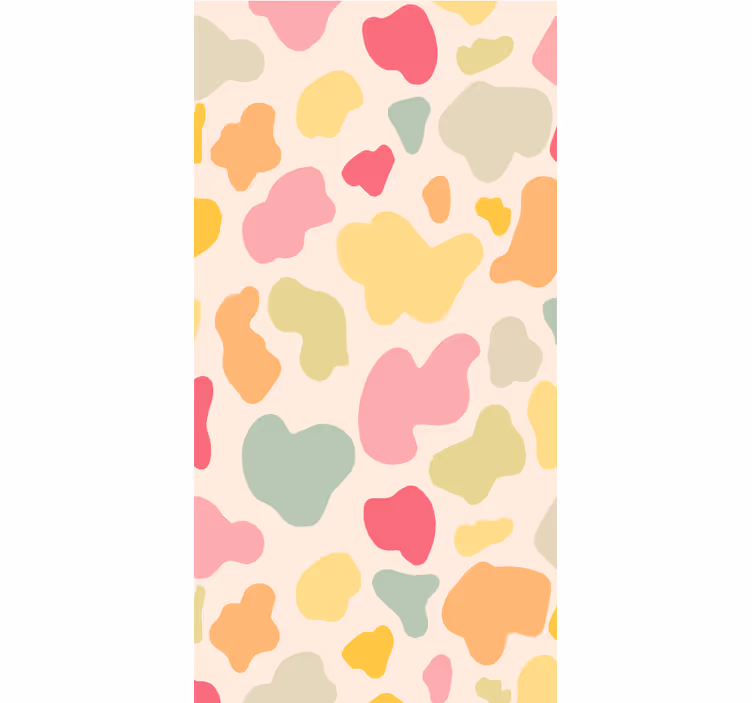 Behang dieren regenboog koeienprint - TenStickers