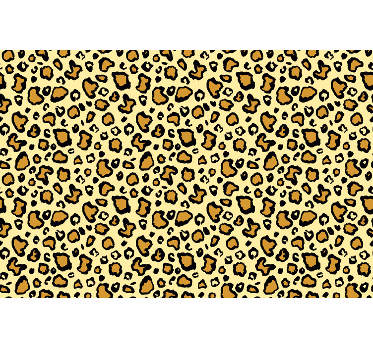 Behang dieren geel luipaardpatroon - TenStickers