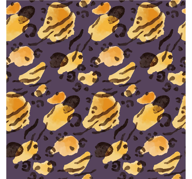 Behang dieren aquarella tijger vlekken - TenStickers