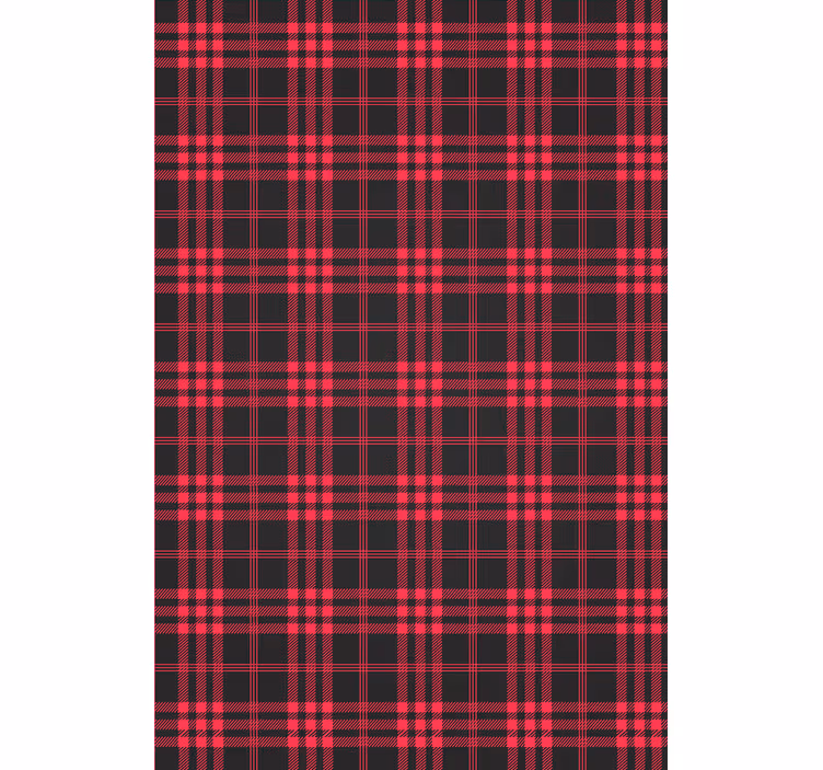 Behang kerst tartan patroon - TenStickers