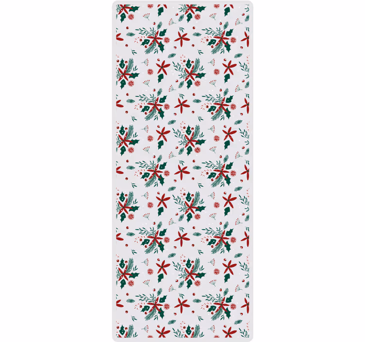 Behang kerst prachtig kerstpatroon - TenStickers