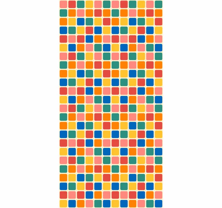 Behang kantoor kleurrijke vierkanten - TenStickers