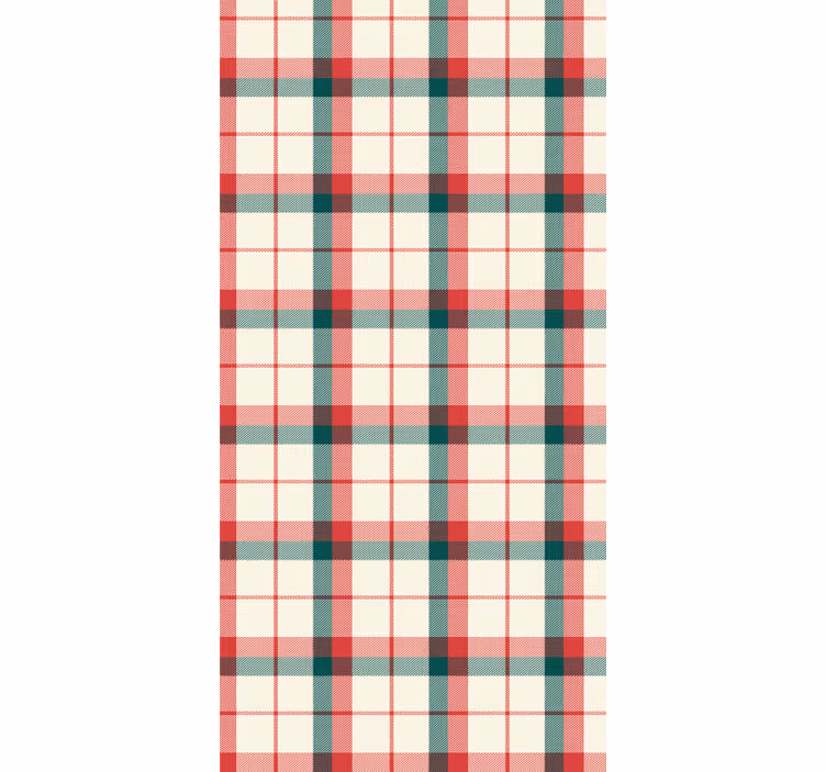 Behang kantoor christmas tartan - TenStickers