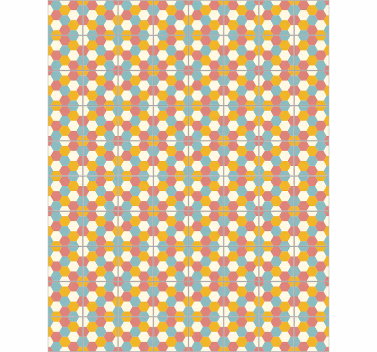 Behang kantoor geometrisch patroon ontwerp - TenStickers