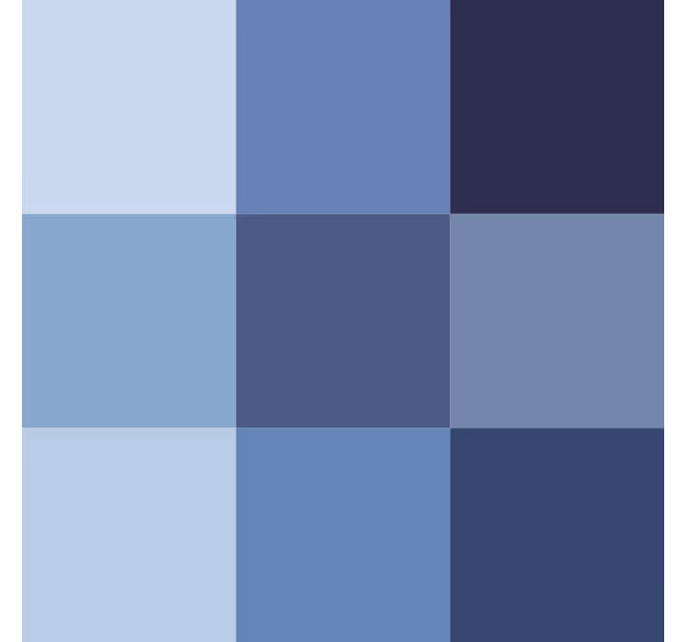 Behang kantoor blauwe moderne tegel - TenStickers