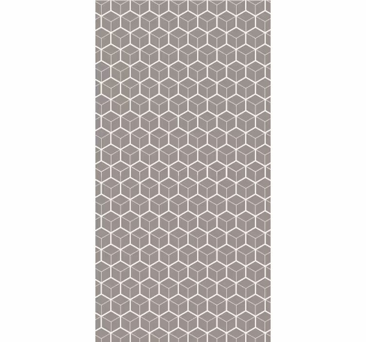 Behang kantoor grijs en wit hexagon patroon - TenStickers