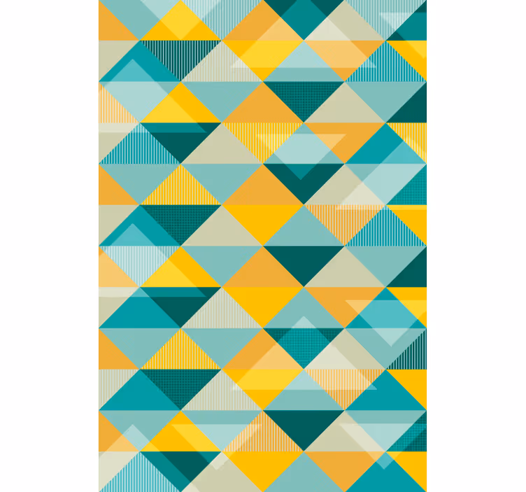 Behangpapier gang geometrische driehoek array - TenStickers
