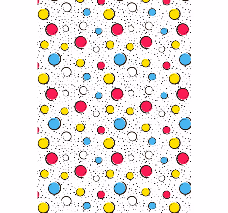 Behangpapier gang multicolor stippen - TenStickers