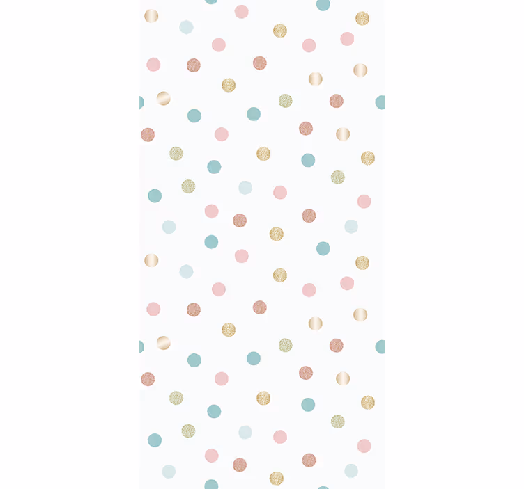 Behangpapier ingang glitter confetti stippen patroon - TenStickers