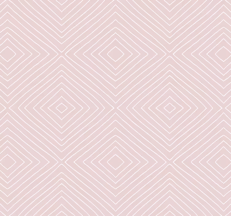 Behangpapier gang minimalistisch roze vierkant patroon - TenStickers
