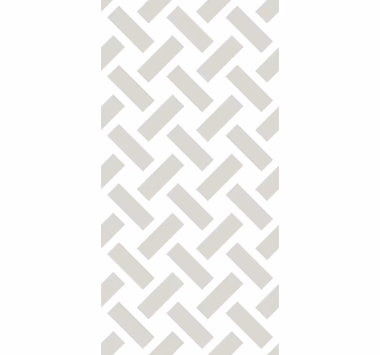 Behangpapier gang geometrisch wit vierkant patroon - TenStickers