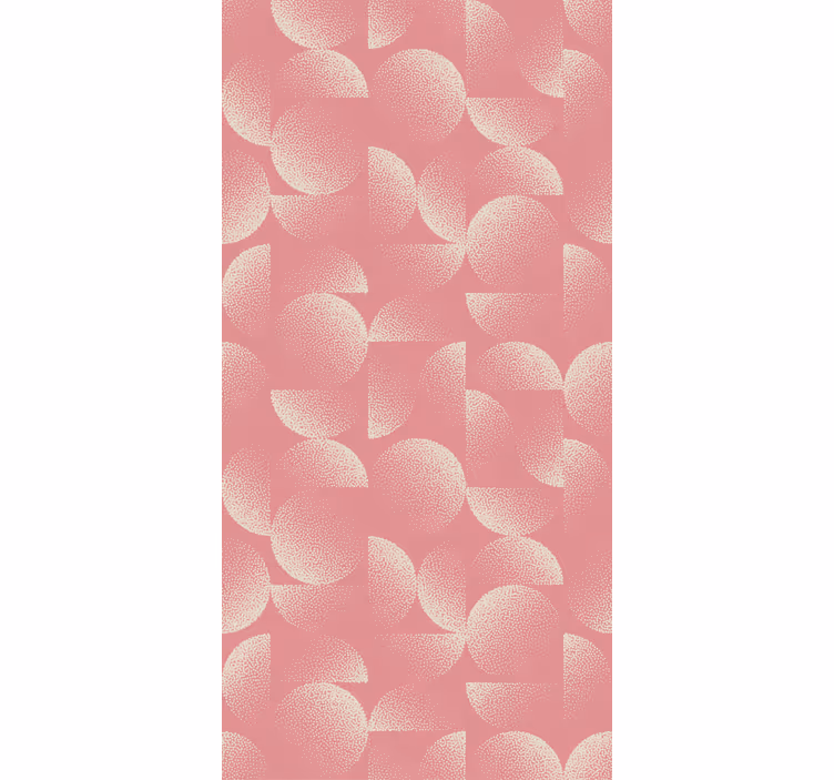 Eetkamer behang pastel halve cirkels - TenStickers