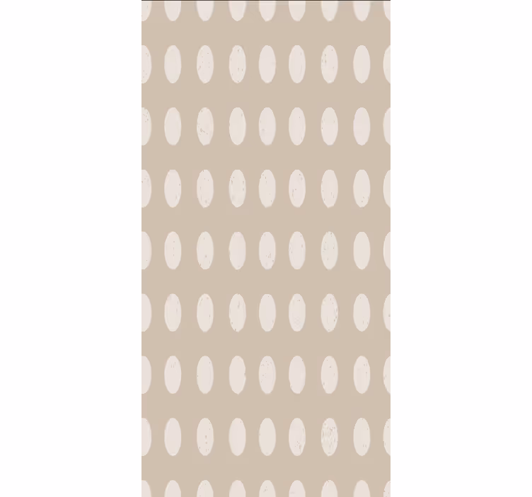 Eetkamer behang geometrisch wit cirkelpatroon - TenStickers