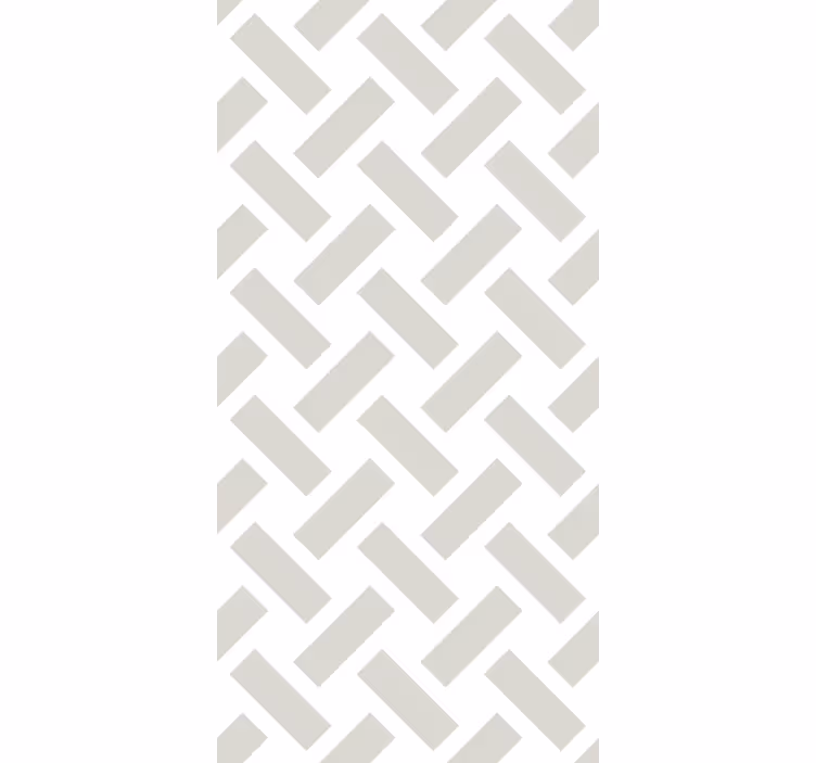 Eetkamer behang geometrisch wit vierkant patroon - TenStickers