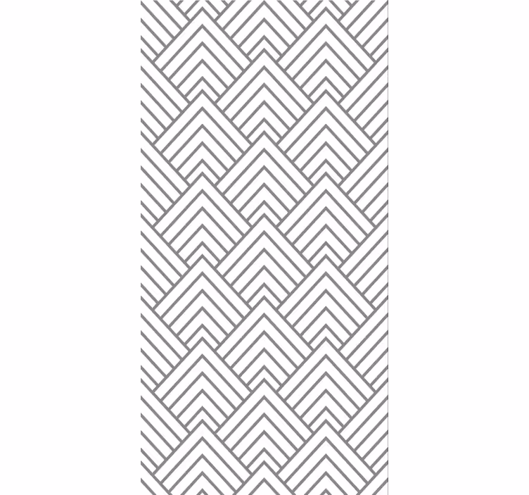 Eetkamer behang geometrisch labyrint - TenStickers