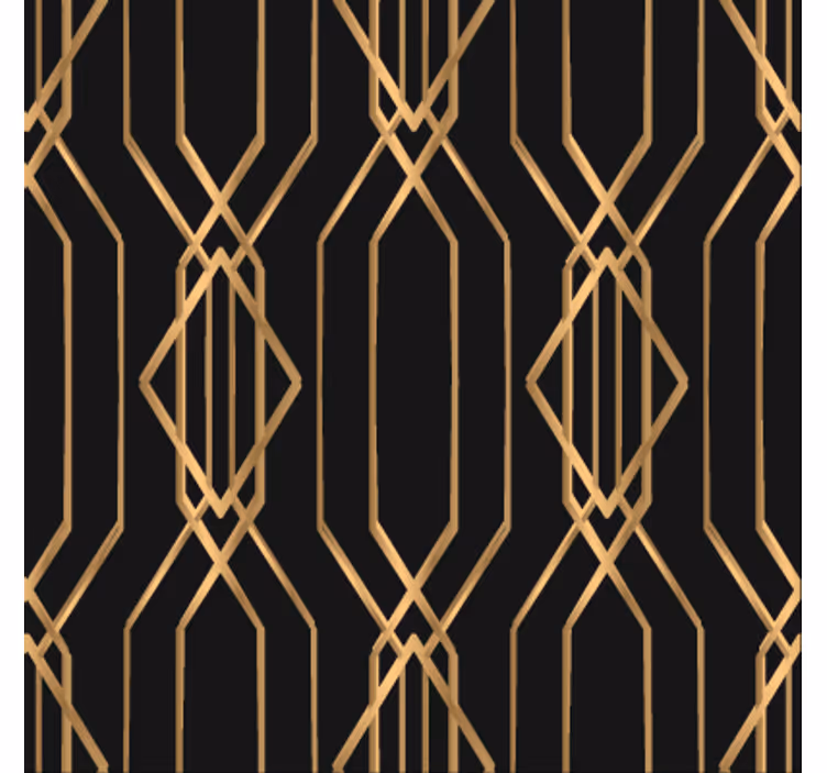 Eetkamer behang art deco elegantie - TenStickers