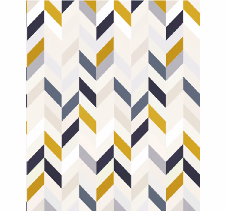 Eetkamer behang chevron zigzag patroon - TenStickers
