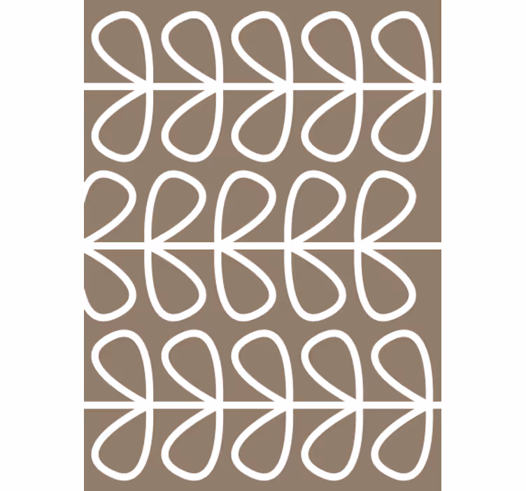 Behang geometrisch met lusvormig patroon - TenStickers