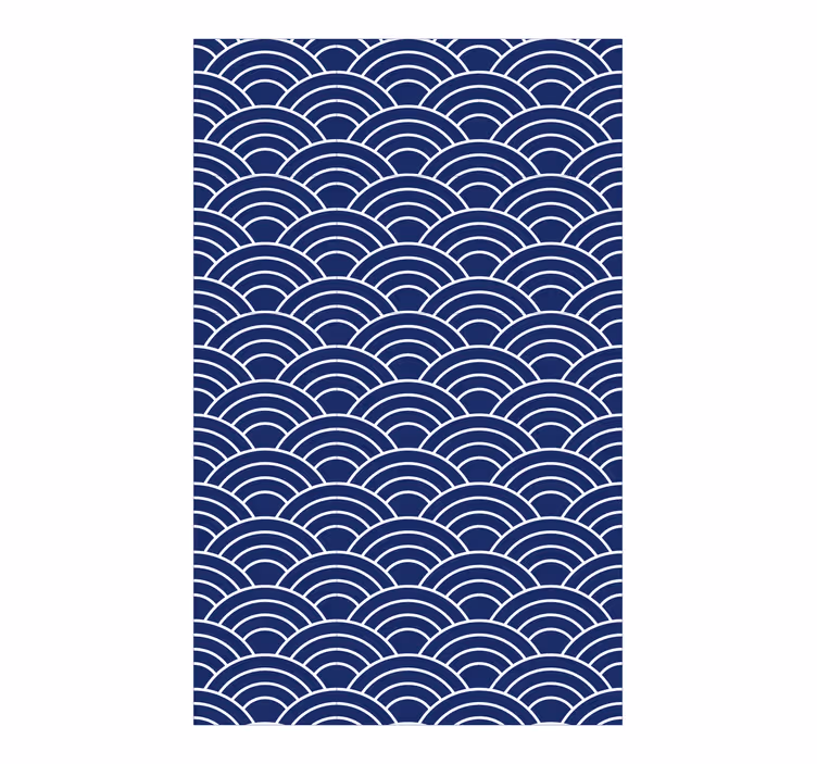 Behang geometrisch golvende lijnen patroon - TenStickers