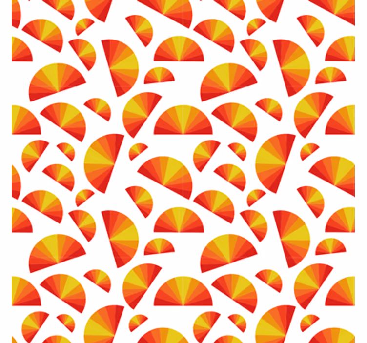Behang geometrisch circulaire motieven array - TenStickers