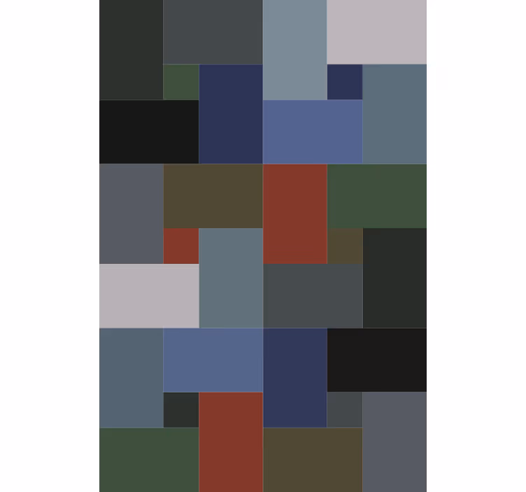 Behang geometrisch blokken - TenStickers