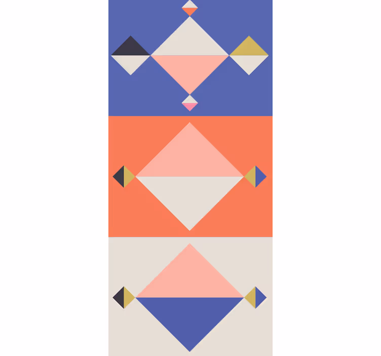 Behang geometrisch abstract moderne vormen - TenStickers