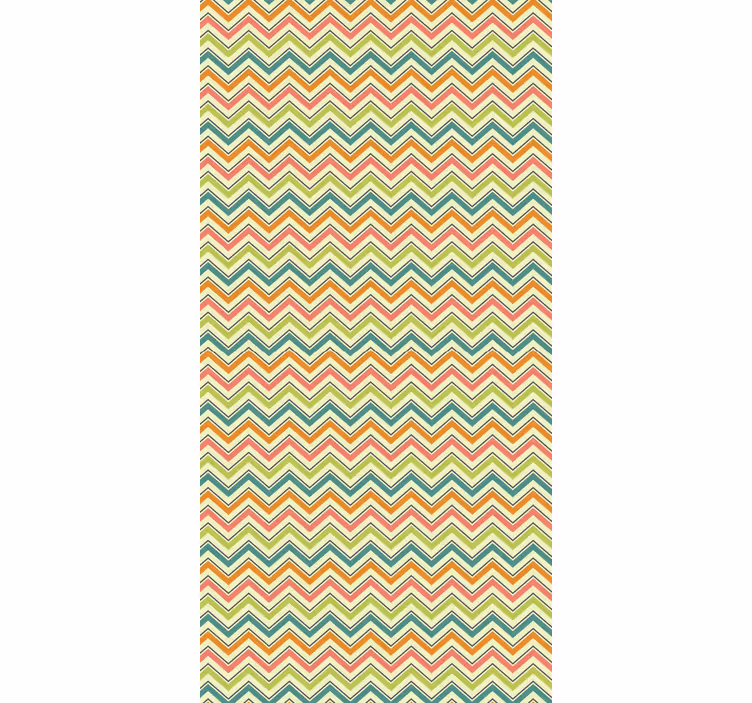 Behang geometrisch chevron zigzagmotief - TenStickers