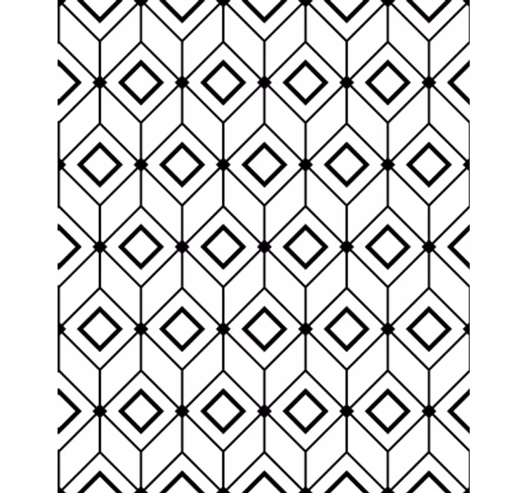Behang geometrisch moderne diamantelementen - TenStickers
