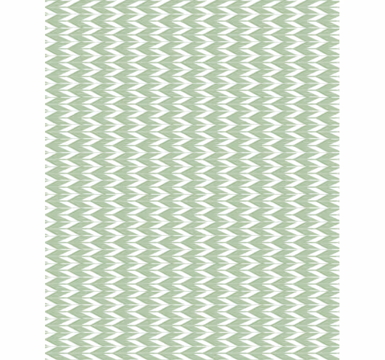 Behang geometrisch chevron patroon groen - TenStickers