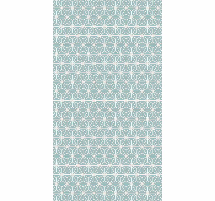 Behang geometrisch groene sterburst - TenStickers