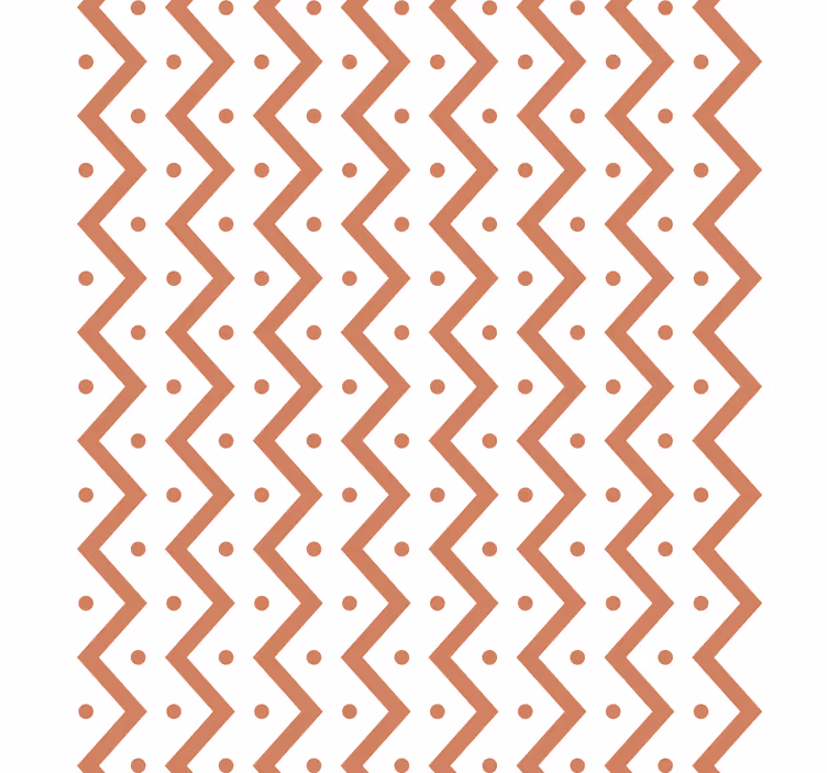 Behang geometrisch zigzag en dots - TenStickers