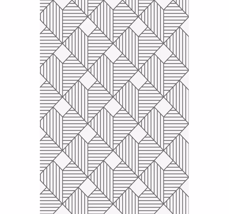 Behang geometrisch grijs patroon stijl - TenStickers