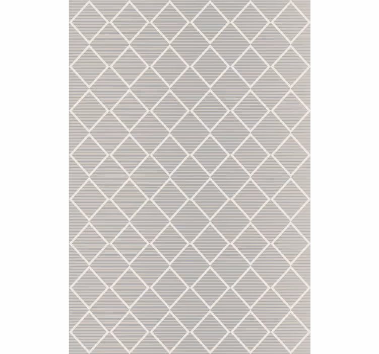 Behang geometrisch diamantpatroon grijs - TenStickers