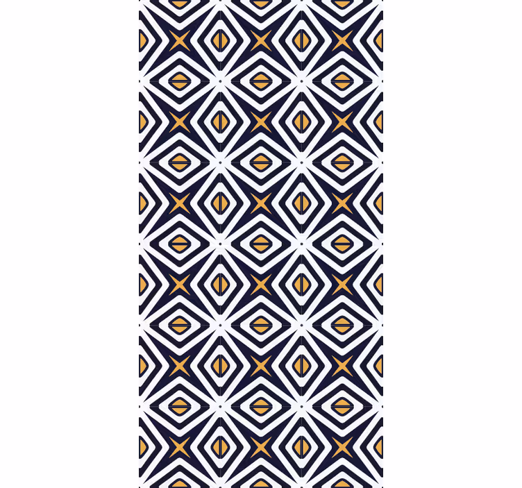 Behang geometrisch diamantvorm patroon - TenStickers